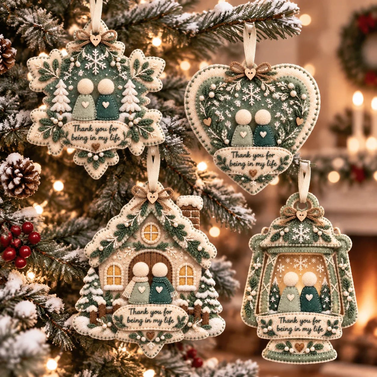 ๐ Handcrafted Felt Christmas Keepsake Ornament | A Meaningful Gift for Someone Special