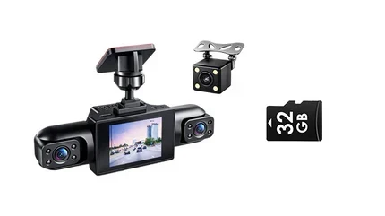 Protect Yourself with Video Evidence 4-Lens Dash Cam with Front, Rear & Side Coverage