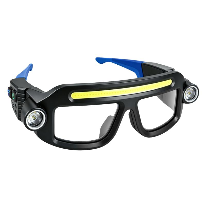 🔥Hands-Free LED Work Glasses with Wide Front Beam, Side Lights & Over-Glasses Fit