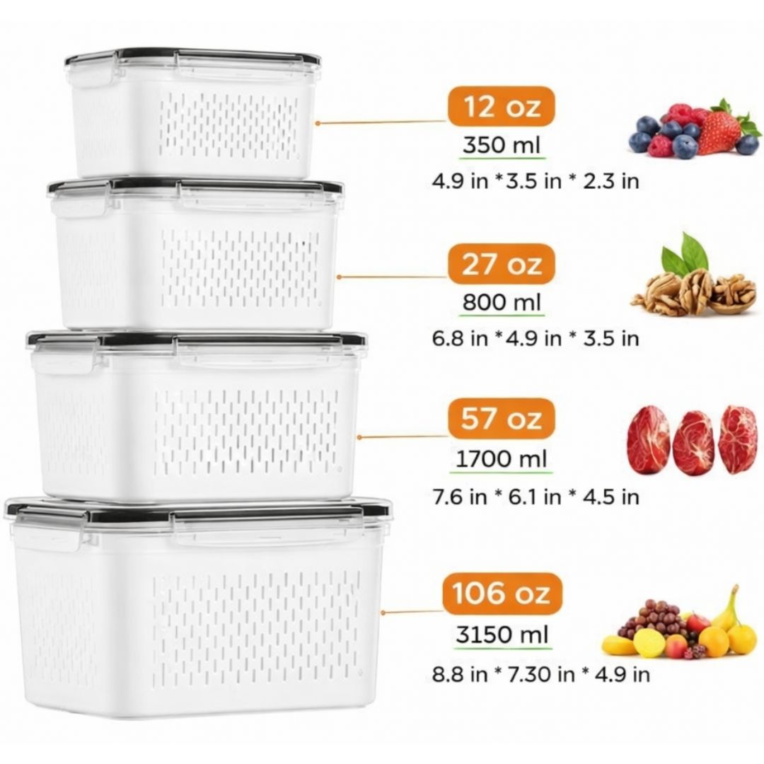 Fruit & Vegetable Storage Box Set