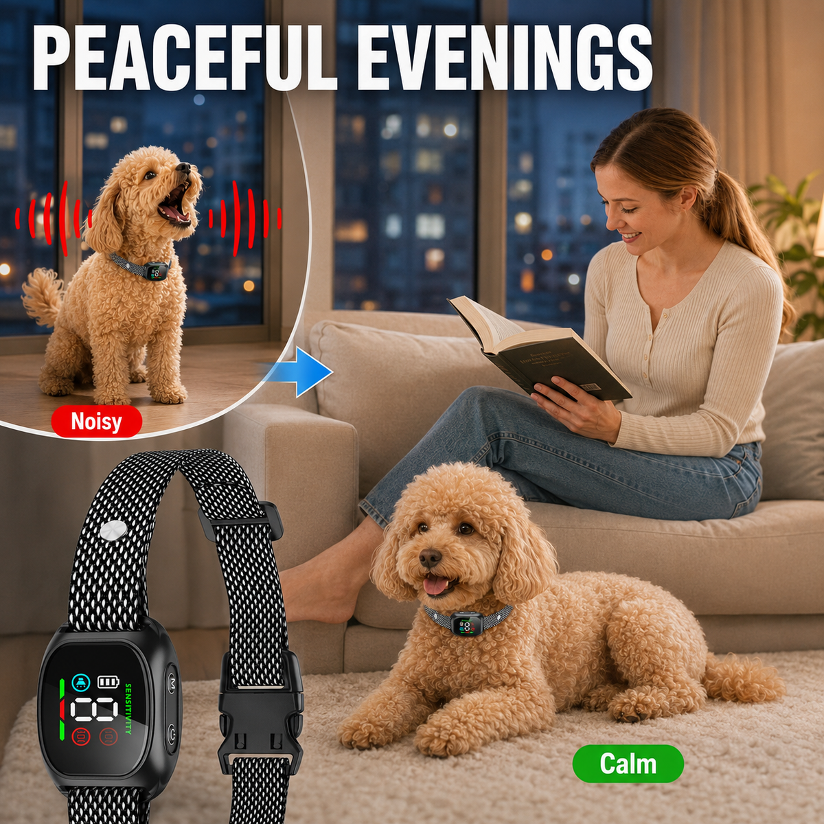 ๐ก๏ธ๐พ 50% OFF! Smart No-Shock Anti-Bark Collar for Dogs-Gentle beep and vibration training for calmer days, quieter nights, and happier homes.
