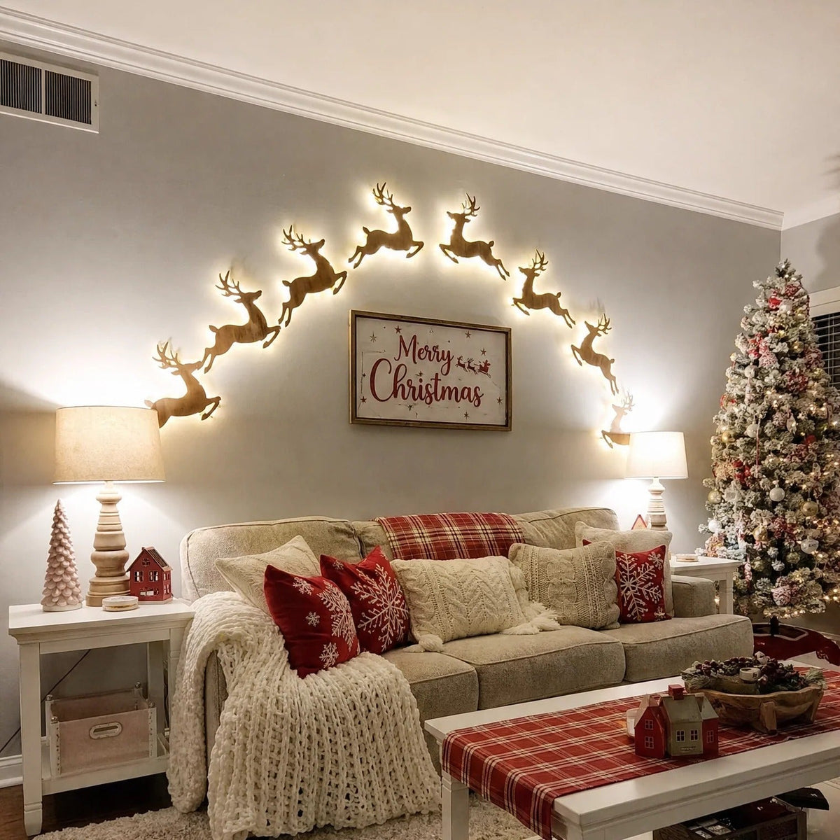 Today 49% OFF - WinterGlow Reindeer Light-Up Wall Decor