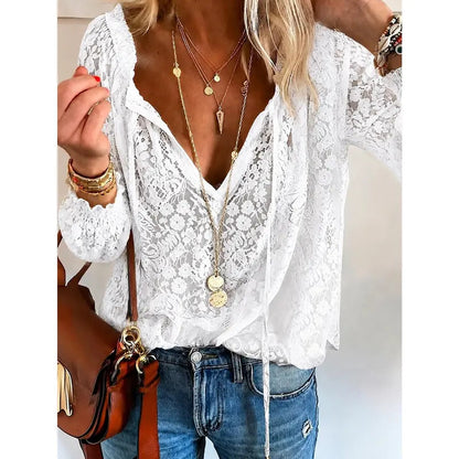 🌷Luna | Lace Elegance Top