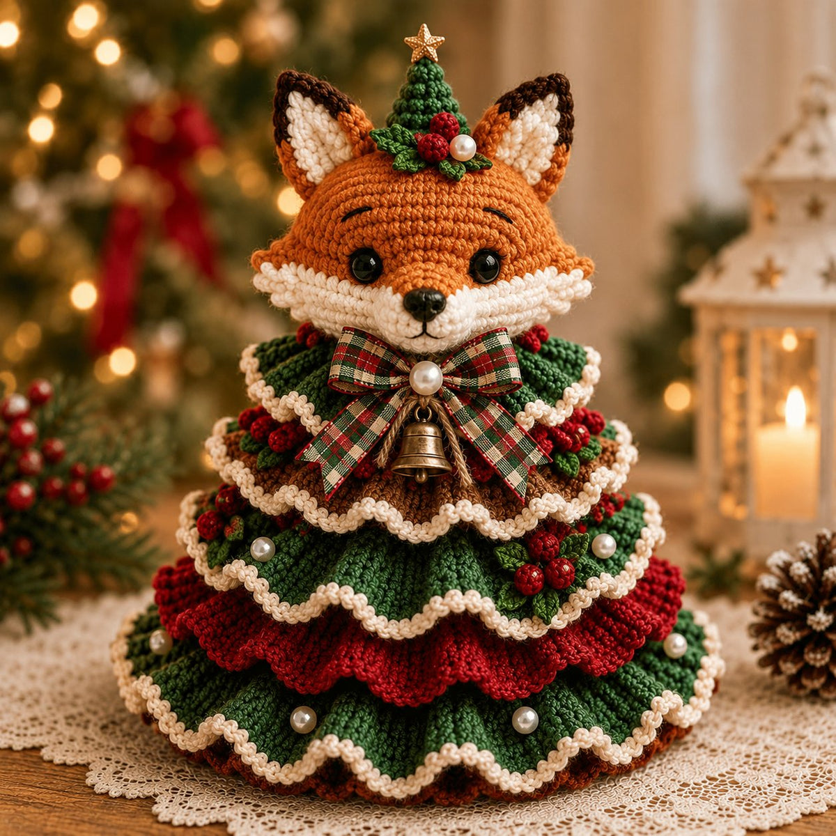 Crochet Animal Christmas Tree DIY Kit