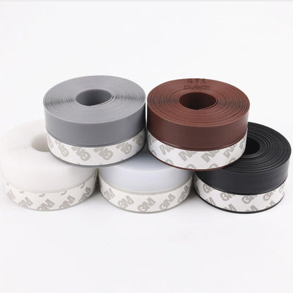 6.4Ft Door Weather Stripping | Adhesive Draft Stopper Seal Strip for Doors, Windows & Shower Doors