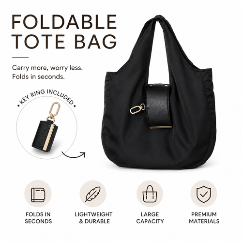 FoldAway™ Everyday Keychain Tote Bag