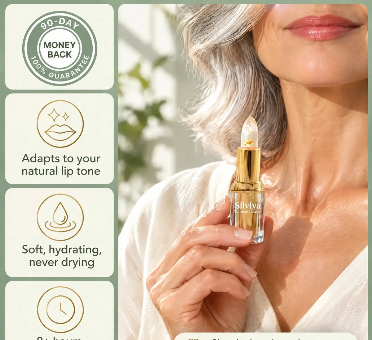 Silvlya™ Color-Changing Magic Lipstick - The Perfect Gift for Her