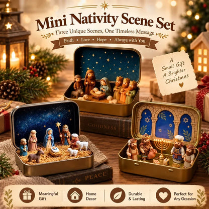 ✨ Mini Nativity Scene Set – A Tiny Christmas Keepsake Full of Faith & Love