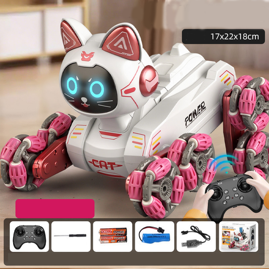 Smart Gesture-Control Robot Cat Toy – Interactive AI Pet for Kids