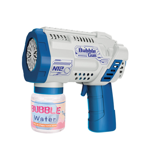 12-Hole Automatic Bubble Machine Gun – Handheld Kids Bubble Blaster