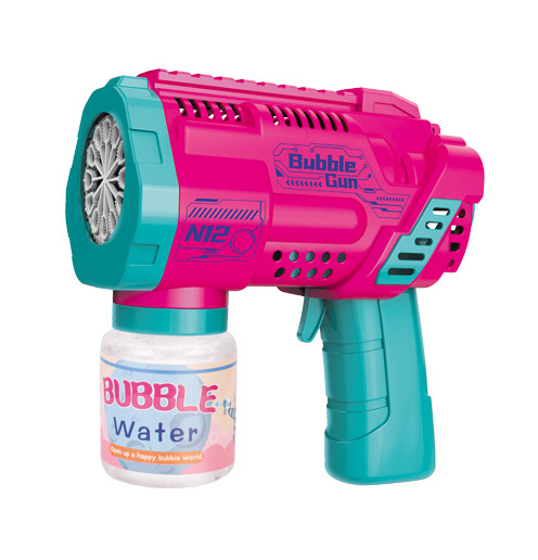 12-Hole Automatic Bubble Machine Gun – Handheld Kids Bubble Blaster