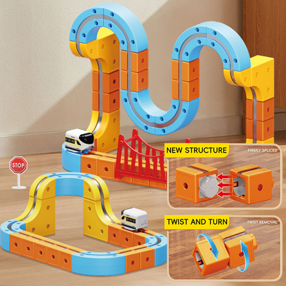 Electric Magnetic High-Speed Train Building Set – STEM Educational Toy for Kids