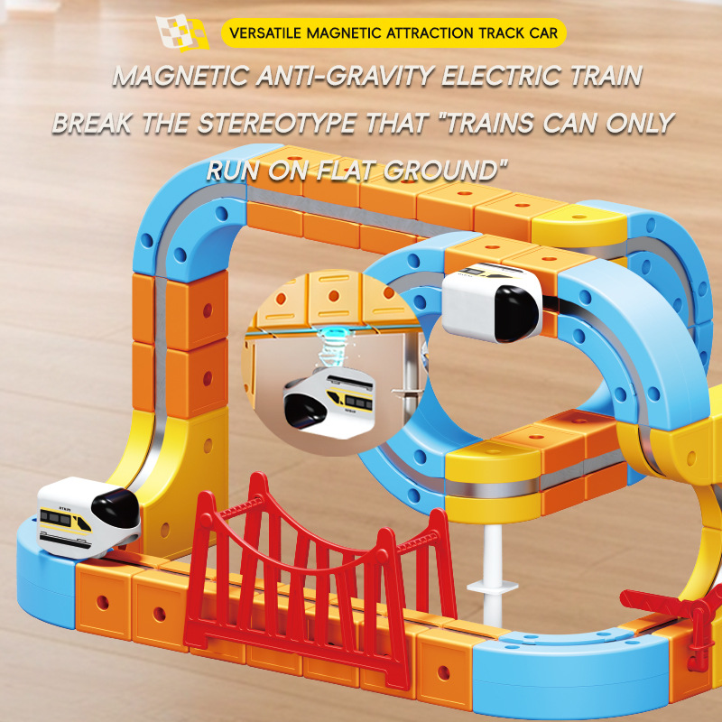 Electric Magnetic High-Speed Train Building Set – STEM Educational Toy for Kids