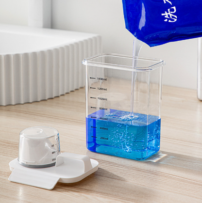 Japanese laundry powder and liquid detergent storage box