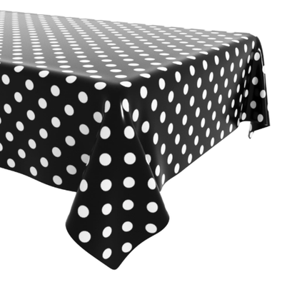 Dot-shaped plastic disposable tablecloth