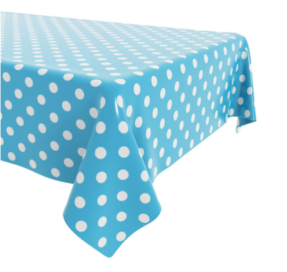 Dot-shaped plastic disposable tablecloth