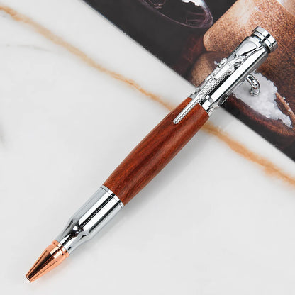 🖊Handcrafted by Jake Wilson 🖊 Bolt-Action Wooden Pen™ | Real Wood & Precision Metalwork
