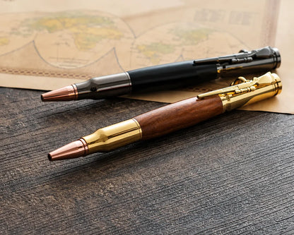 🖊Handcrafted by Jake Wilson 🖊 Bolt-Action Wooden Pen™ | Real Wood & Precision Metalwork