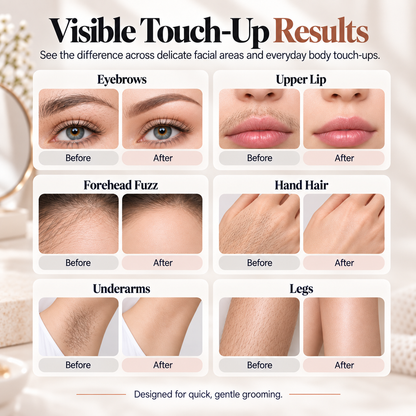 Upgraded 2-in-1 Brow & Body Hair Trimmer