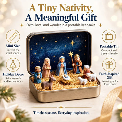 ✨ Mini Nativity Scene Set – A Tiny Christmas Keepsake Full of Faith & Love