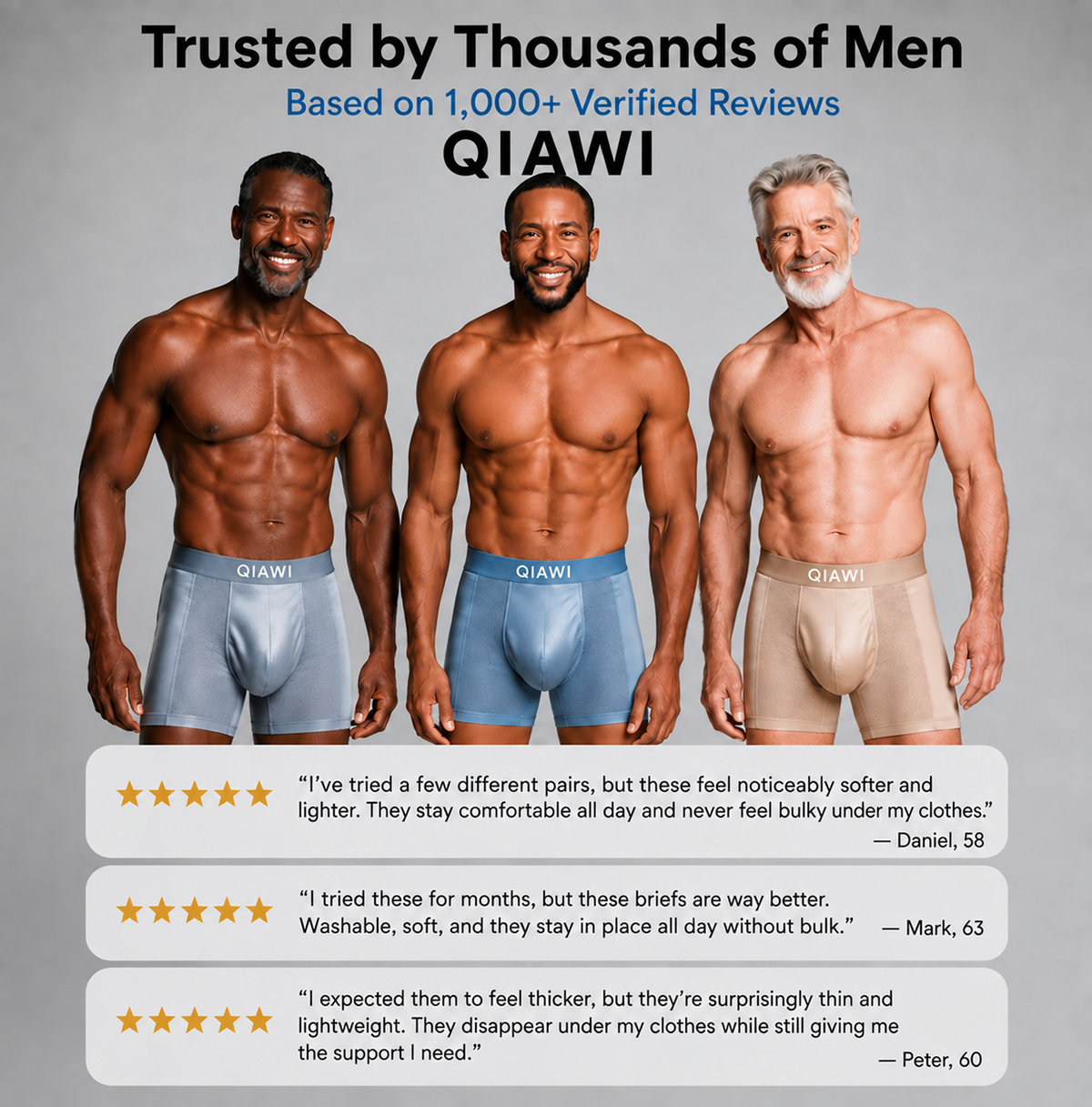 2026 UPGRADED - 60% OFF 🔥QIAWI Premium Leakproof Bamboo Ice Silk Boxer