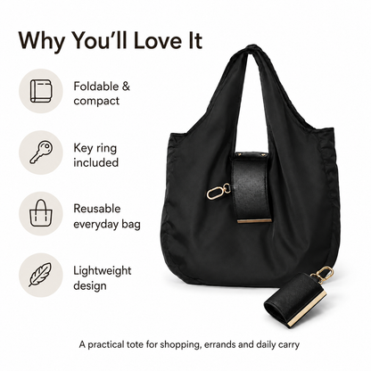 FoldAway™ Everyday Keychain Tote Bag