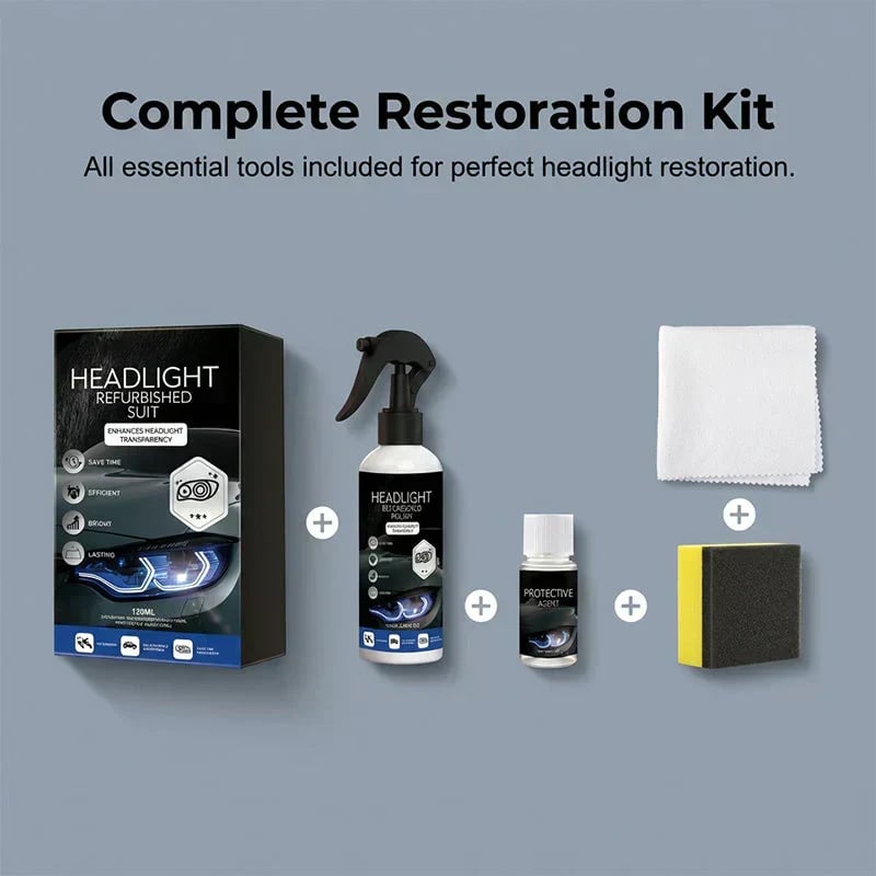 🚗 50% OFF NOW! 🔆Professional Car Headlight Restoration Kit