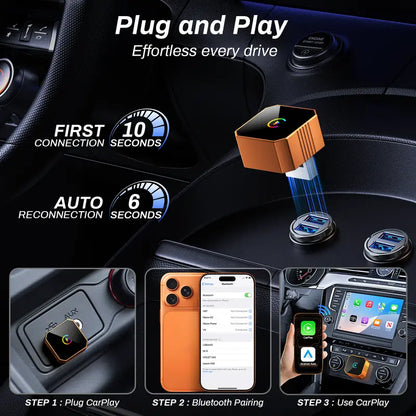 NEW ARRIVAL🚗  Plug-and-Play Wireless CarPlay Adapter for All Compatible Vehicles 🔌