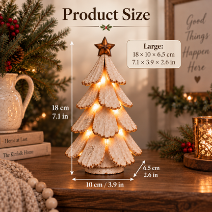 🎄 Vintage Christmas Tree Glow™ – Classic Lighted Holiday Figurine