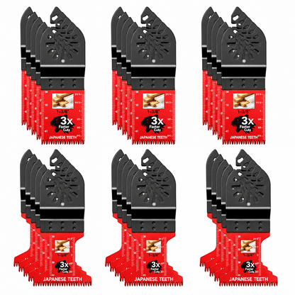 Japanese-Tooth Oscillating Saw Blades — Universal Fit
