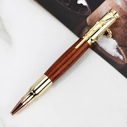 🖊Handcrafted by Jake Wilson 🖊 Bolt-Action Wooden Pen™ | Real Wood & Precision Metalwork