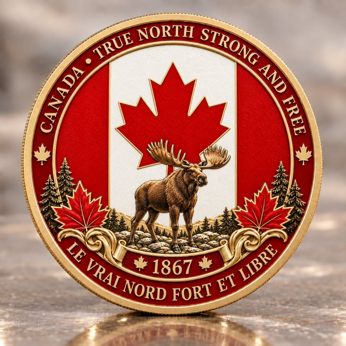 🍁Canada 160th Anniversary “A Mari Usque Ad Mare” Commemorative Coin