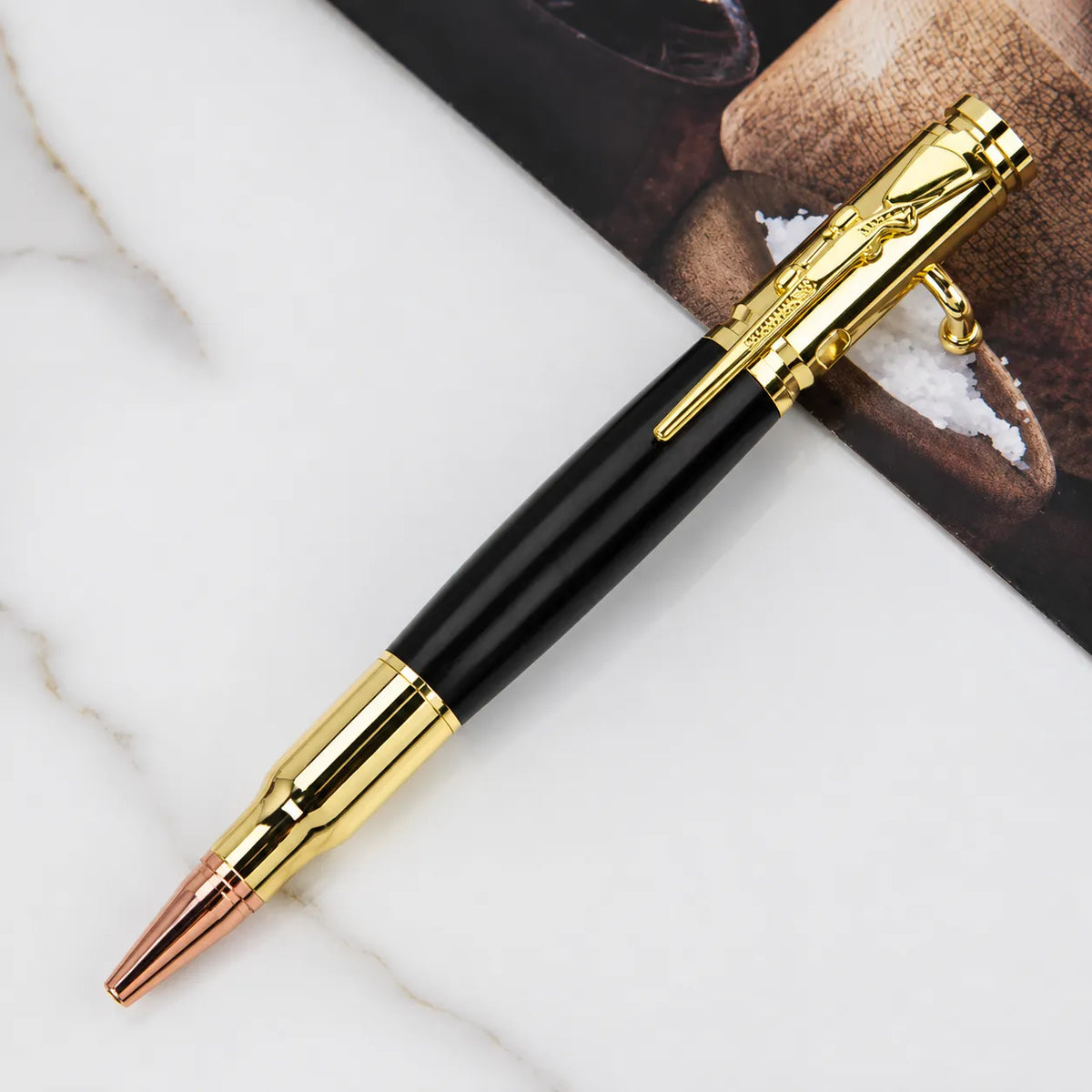 🖊Handcrafted by Jake Wilson 🖊 Bolt-Action Wooden Pen™ | Real Wood & Precision Metalwork