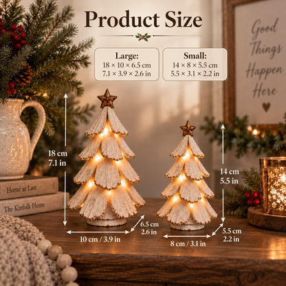 🎄 Vintage Christmas Tree Glow™ – Classic Lighted Holiday Figurine