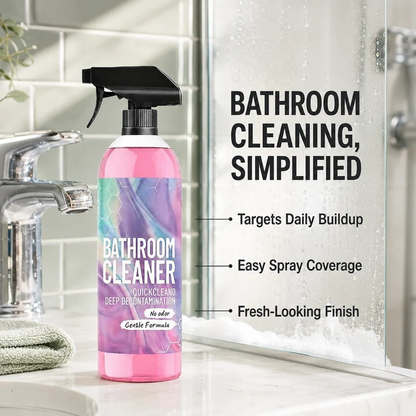 ⭐ Bathroom Cleaner: Sparkle in Seconds, No Harsh Fumes
