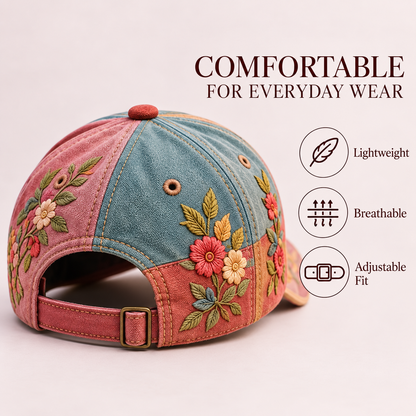 Bloom of Hope Breast Cancer Awareness Embroidered Cap