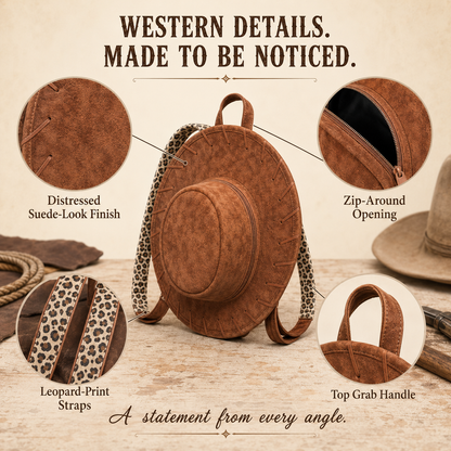 2026 Viral Cowboy Hat Backpack | Western Statement Bag