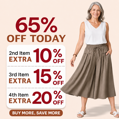 Relaxed Wide-Leg Cropped Culottes