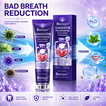 Borsyn® Gingivitis Periodontal Treatment Toothpaste