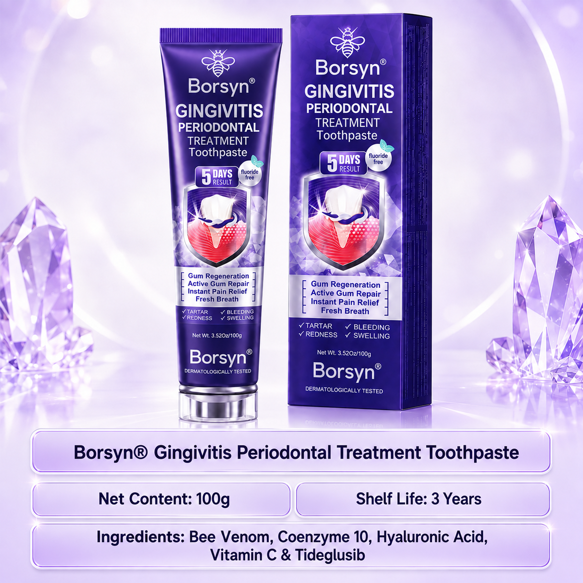 Borsyn® Gingivitis Periodontal Treatment Toothpaste
