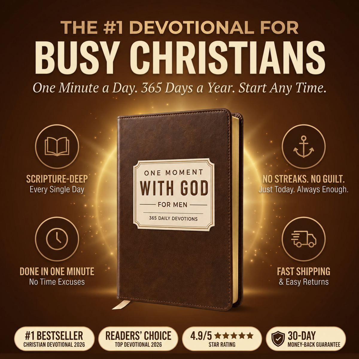 One Moment With God For Men/Women - 365 Daily Devotions