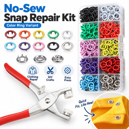 No-Sew Snap Fastener Repair & DIY Kit