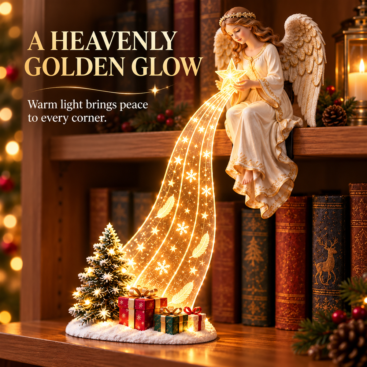 ✨Last Day 50% OFF - Christmas Shelf-Edge Lighted Scene Decor