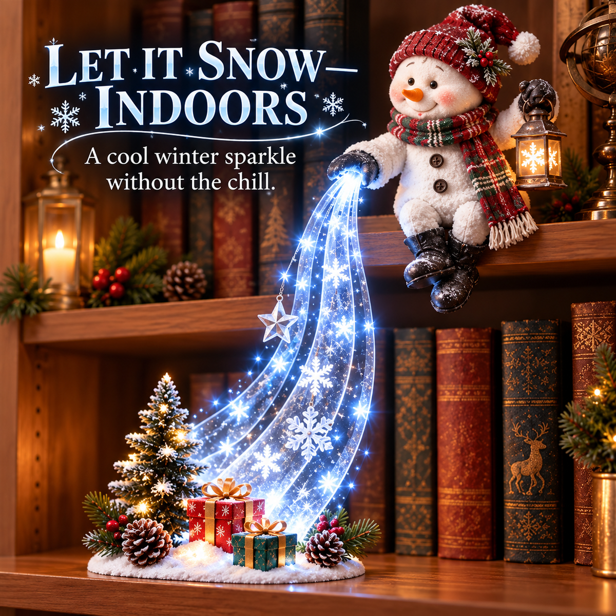 ✨Last Day 50% OFF - Christmas Shelf-Edge Lighted Scene Decor