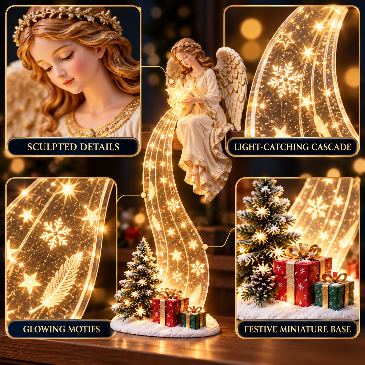 ✨Last Day 50% OFF - Christmas Shelf-Edge Lighted Scene Decor