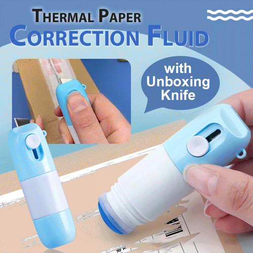 2-in-1 Box Cutter & Thermal Paper Eraser