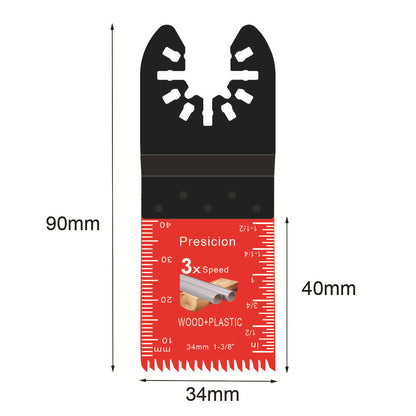 Japanese-Tooth Oscillating Saw Blades — Universal Fit