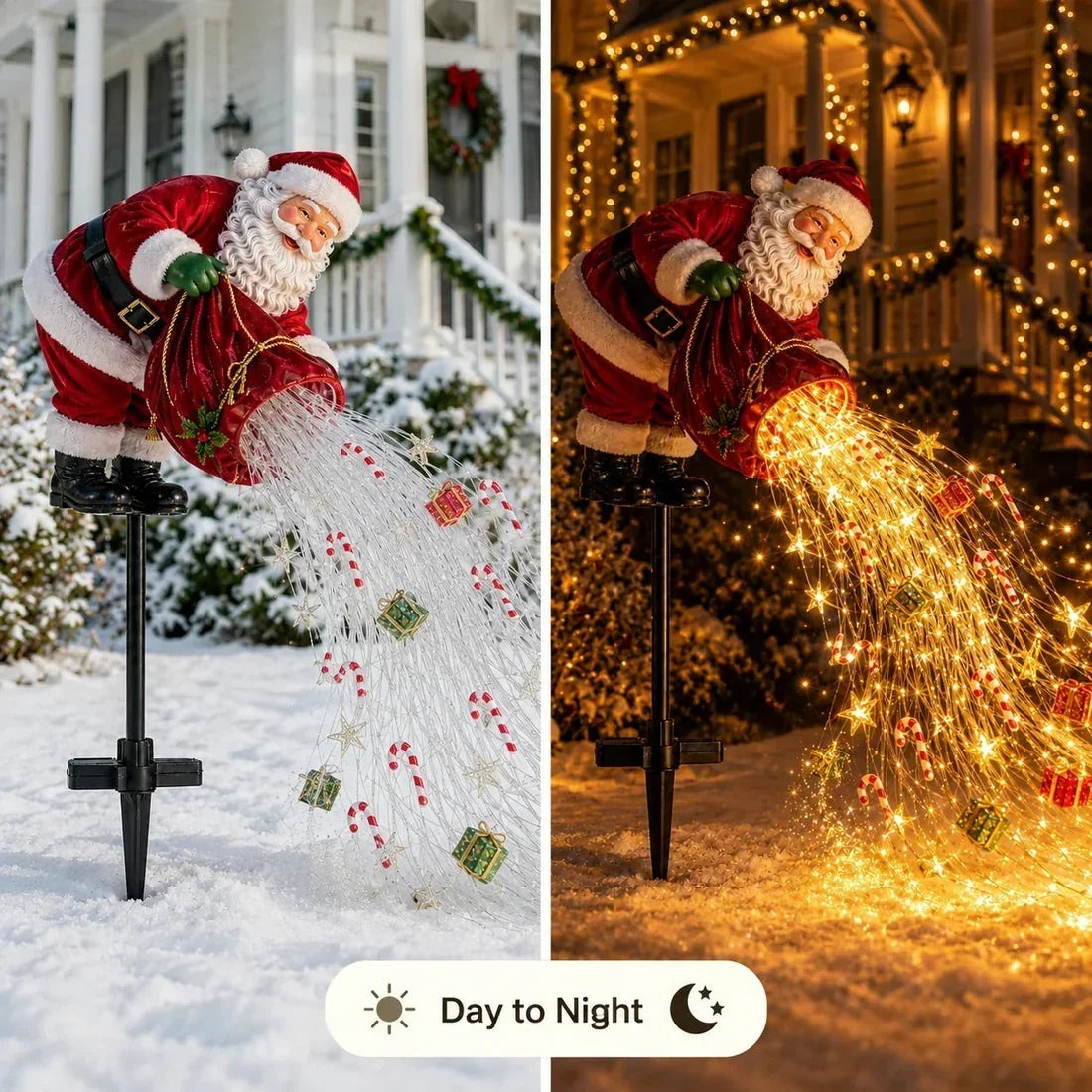 Christmas Early Discount 50% Off 🎁 Santa’s Magic Pour – Flowing LED Christmas Garden Light