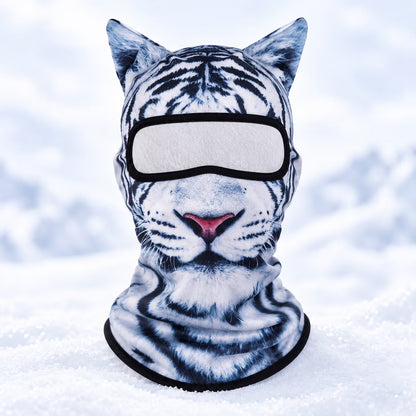 🐱 3D Cat Ski Balaclava – Eye-Catching Animal Face Mask for Outdoor Fun!
