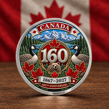 🍁Canada 160th Anniversary Commemorative Heritage Coin